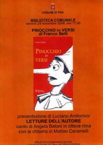 Pinocchio in versi a Pisa